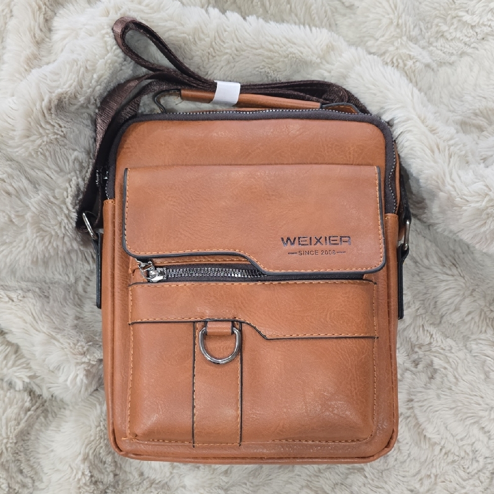 Weixier Brown Men's Messenger Bag